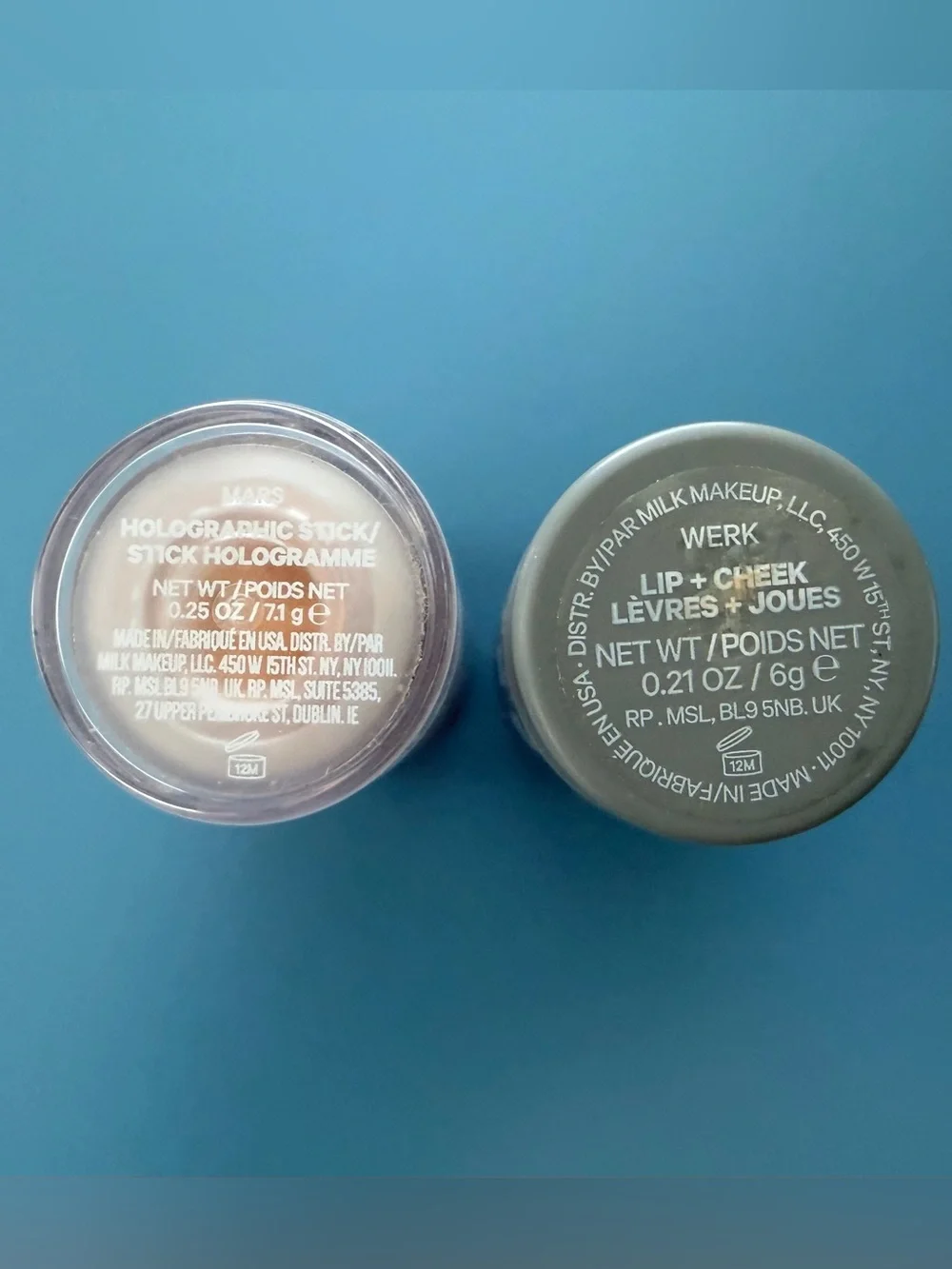 Milk Makeup Duo Cream Cheek & Lip color in Werk&Highlighter in color Mars!